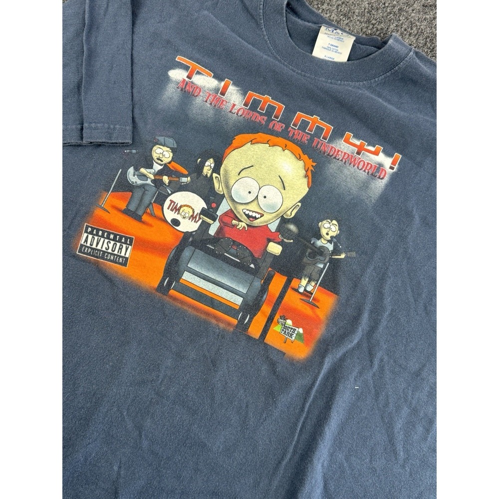 VTG South Park Timmy And‎ The Lords Of The Underworld T Shirt Mens XL Cartoon